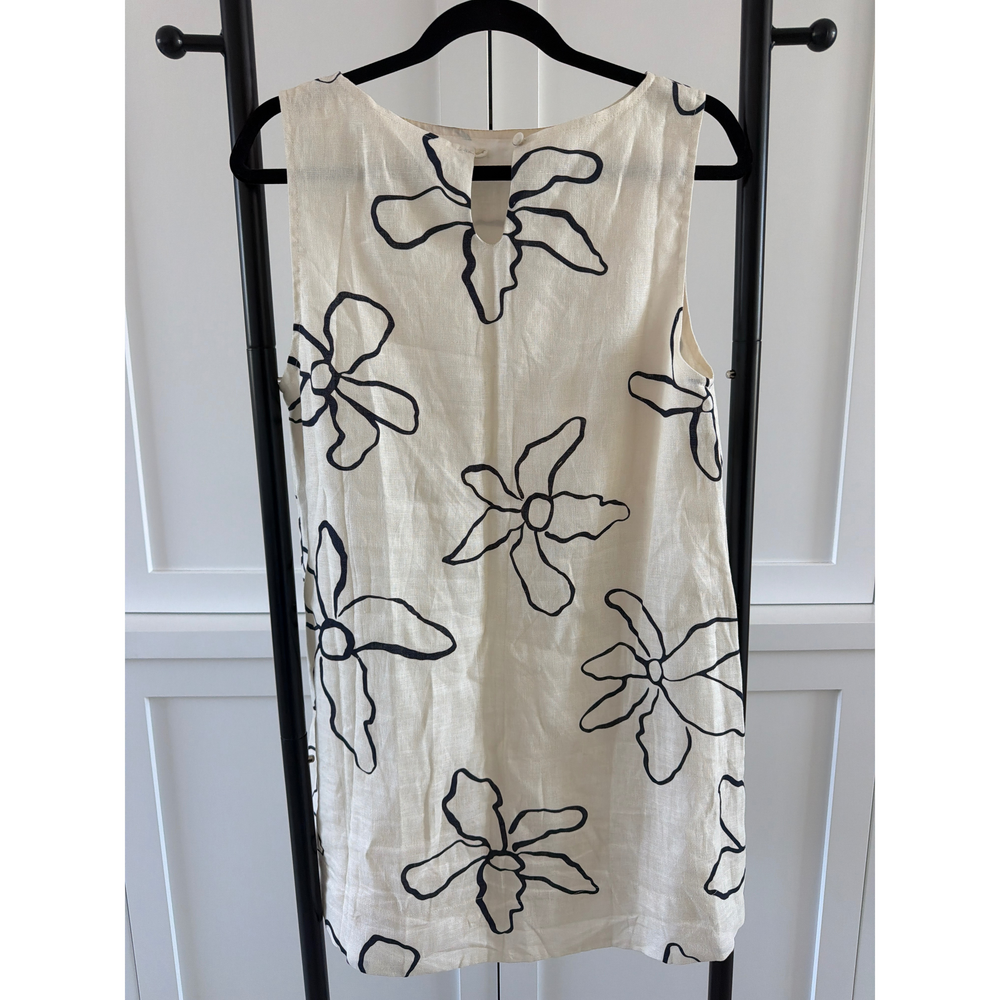 VRG GRL Floral Print Tank Dress in Cream - Picture 4 of 4